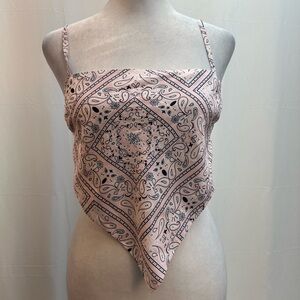 Princess Polly Pink Bandana Handkerchief Hem Cami Top 2